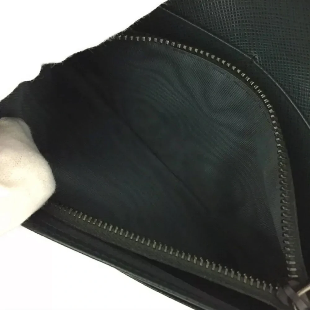 SOLD 6/29/22 PRADA Check Book/Long Wallet Saffiano Leather Bifold Wallet - Picture 8 of 8